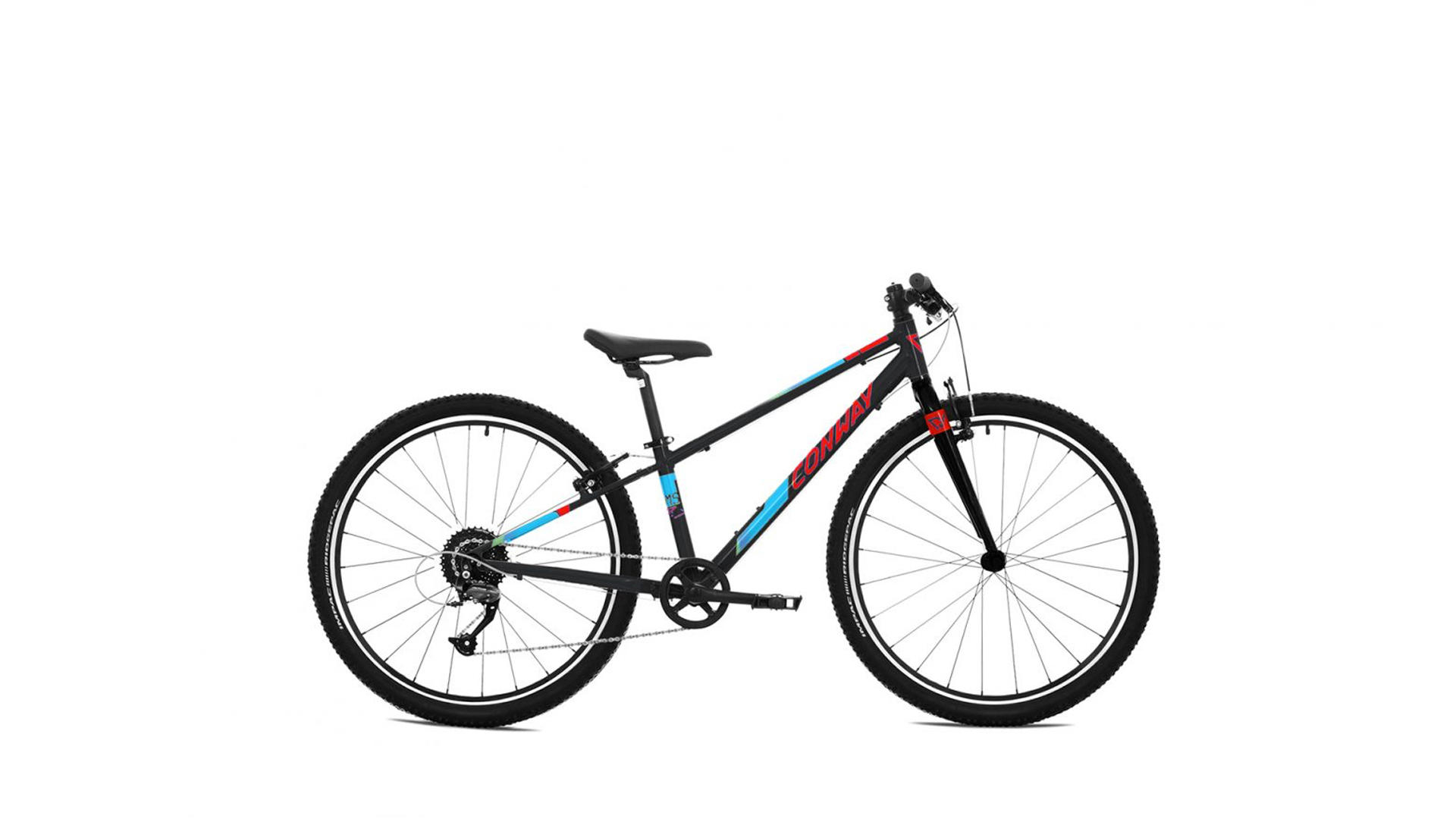 26 Zoll Jugend MTB 38cm mit 9-fach Shimano in schwarz rot